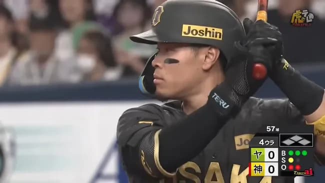 佐藤輝　30本塁打74打点