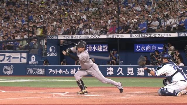 山崎伊織、バント空振り → なぜかノースイング判定にｗｗｗｗｗ