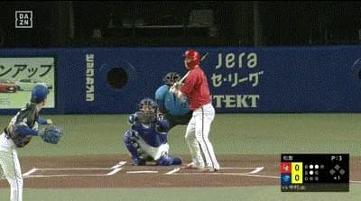 【中日対広島20回戦】広島・中村奨成、中日・松葉から第５号先頭打者ホームラン！！！！！！！！！！！！！！