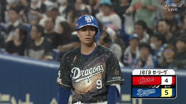 中日、ラッキーなライトゴロで勝ち越しｗ