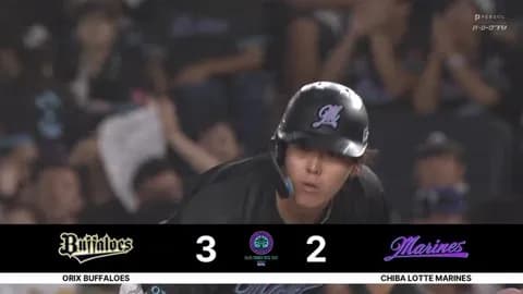 チャンスで安田タイムリー！ロッテ1点差にせまる！