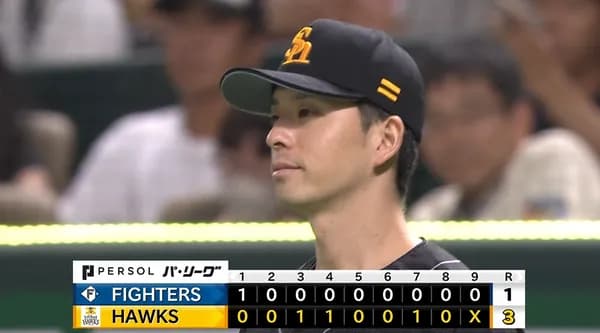 【3-1】ホークス首位攻防戦で日本ハムをスイープ！！！大関も10勝目！！近藤のタイムリーで追いつき、4回に牧原が勝ち越しタイムリー　ゲーム差を4に広げる