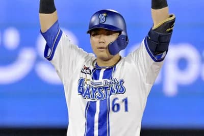 DeNA蝦名(8月)　打率 .522　本塁打 2　出塁率 .517 　OPS 1.387