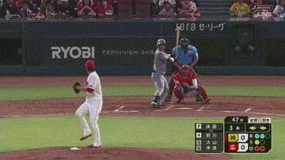 【広島対阪神19回戦】阪神、３回表２アウト一三塁から４番・前川のピッチャー強襲タイムリー内野安打で先制！！！！！