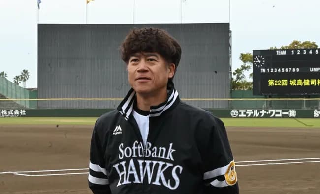【速報】元ホークス城島健司(49)の毛髪、健在