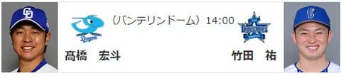 DeNAドラ1・竹田祐、16日の中日戦でプロ初登板初先発　登板予定だったケイは練習途中で切り上げ