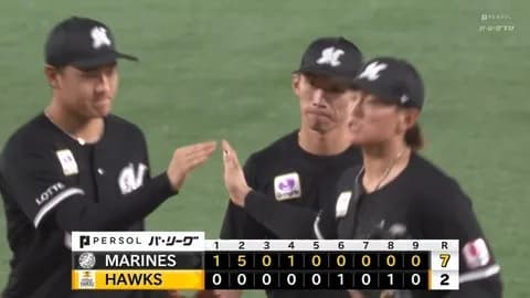 8月16日　ソフトバンク２－７ロッテ　先発小島が8回2失点の好投！打線も15安打の猛攻で連敗を7でストップ！