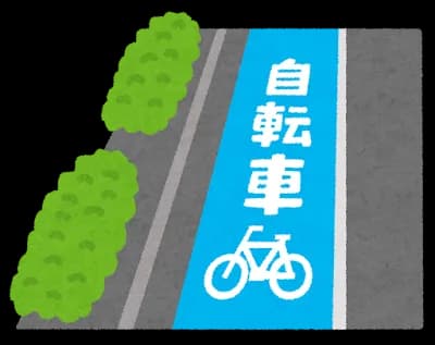 自転車でどっか行きたいけど道路狭くて萎える🥺