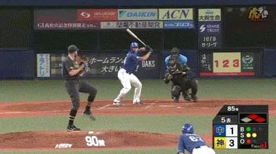 【阪神対中日16回戦】中日、５回表にボスラーと山本のタイムリーで２点を取り同点に追いつく！！！！！！！！！！！！！！