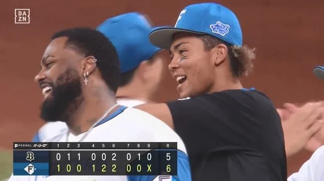 【日本ハム対オリックス20回戦】日本ハムが６－５でオリックスに勝利し４連勝！水谷先頭打者弾！レイエスが２４＆２５号連発！連続押し出しで勝ち越し！