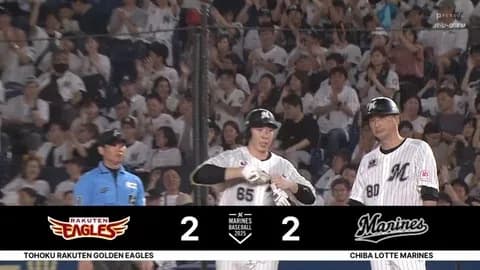 西川・寺地連続タイムリーきたぁぁぁ！ロッテ若手2人の活躍で同点！！