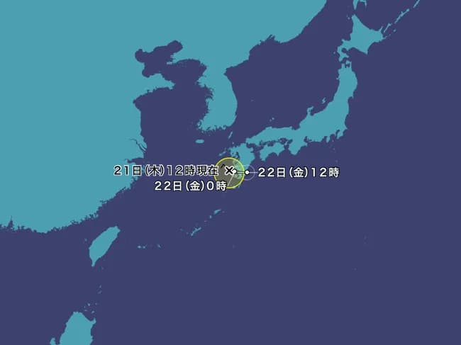【悲報】台風12号さんいきなり九州横断ルートへ変更