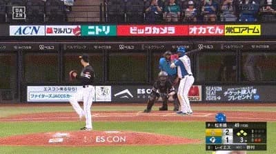 【日本ハム対ソフトバンク20回戦】日本ハム・レイエス、３回裏２アウト満塁から逆転２点タイムリー！！！！！！！！！！！！！！！！！