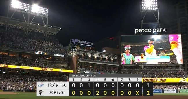 パドレス、4連勝で同率首位に再浮上！ダルビッシュ有が6回1安打1失点の快投で今季3勝目　大谷翔平を無安打に抑える