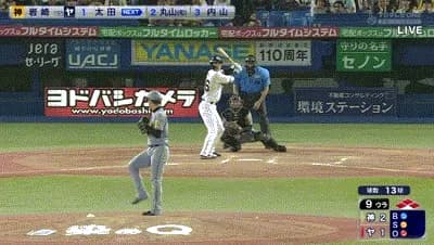 【ヤクルト対阪神21回戦】ヤクルト、土壇場９回裏１アウト満塁から太田賢吾の犠牲フライで同点に追いつく！！！！！！！！！！！