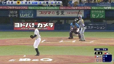 【ヤクルト対阪神22回戦】阪神、８回表無死三塁から坂本のタイムリーツーベースでリードを３点に広げる！！！！！！！！！！！！