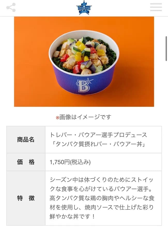 【画像】トレバー・バウアー「私がプロデュースする『タンパク質摂れバー・バウアー丼』だ」