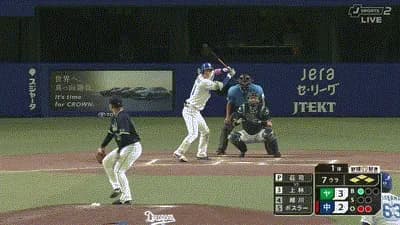 【中日対ヤクルト19回戦】中日、７回裏２アウト満塁から上林の２点タイムリーで逆転！！！！！！！！！