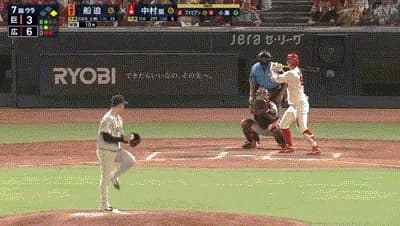 【広島対巨人19回戦】広島・中村奨成、巨人・船迫から第６号２ランホームラン！リードを５点に広げる！！！！！！！！！！！！