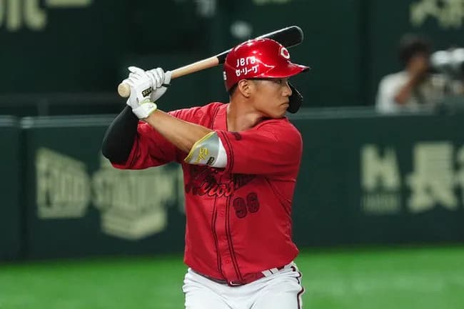 中村奨成.280(236-66)6本22打点出塁率.315 OPS.755