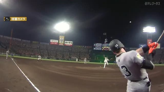 キャベッジ、満塁ホームラン確信歩きもフェンス直撃　どんでん「東京ドームなら看板当たっとる」