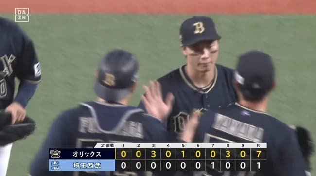【西武対オリックス21回戦】オリックスが７－１で西武に勝利！西武戦4カード連続勝ち越し！広岡大志が決勝６号３ラン！ブルペンデーもハマった！