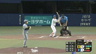 【中日対阪神18回戦】中日、７回表２アウト二三塁から代打・大島の２点タイムリーで２点差に迫る！！！！！！！！！！！