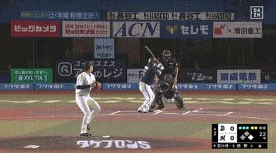 【ロッテ対オリックス22回戦】オリックス・西野真弘、ロッテ・石川柊太から第５号先制２ランホームラン！！！！！！！！！！！！！！！！