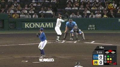 【阪神対DeNA21回戦】DeNAライト・蝦名、ボールを見失う…