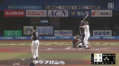 【ロッテ対ソフトバンク24回戦】ロッテ・西川史礁、ソフトバンク・大関から二試合連続第３号先制ソロホームラン！！！！！！！！！！！！！！！！