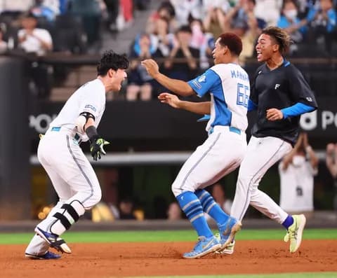 【日本ハム】延長十一回に清宮幸が決めた