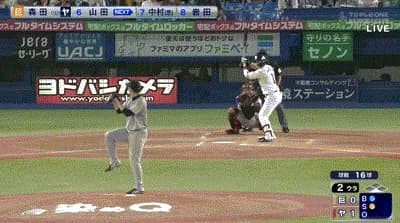 【ヤクルト対巨人24回戦】ヤクルト・山田哲人、第１０号ソロホームラン！史上４９人目となる通算１０００得点達成！！！！！！！！！！！！！！！！！