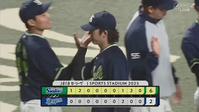 【中日対ヤクルト23回戦】ヤクルトが６－２で中日に勝利！９月初の連勝！５位・中日と４ゲーム差！吉村７回２失点で７勝目！中日は４連敗で中田翔の引退試合飾れず
