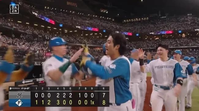 日ハム打線、この二週間エスコンで7試合49得点www