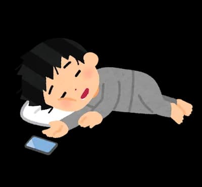 スマホ画面「7時前やで」  夜勤明けワイ「今日はせっかくやしこのまますぐ寝るか～……」