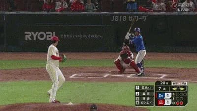 【広島対DeNA25回戦】DeNA、７回表２アウト一三塁から桑原のタイムリーで１点勝ち越し！！！！！！！！！！！！！！！！