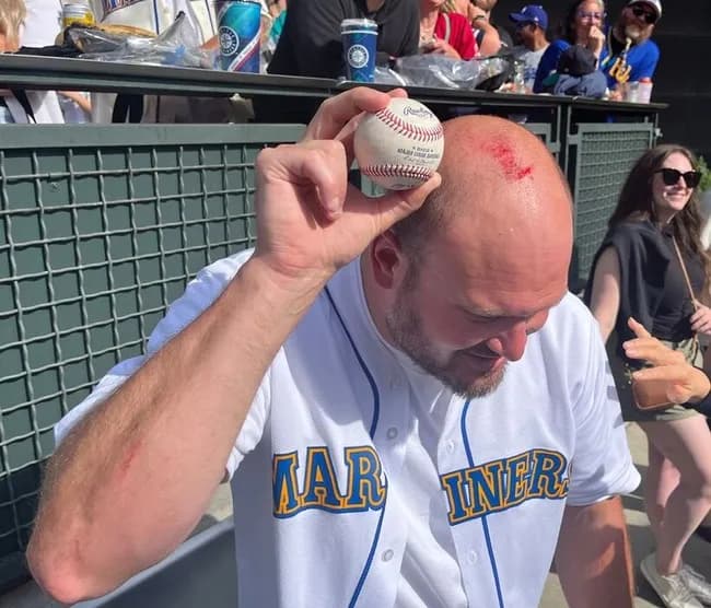 大谷翔平55号ボール、36歳パパが決死のダイブで頭流血…お宝ボール売却宣言「3人の子供のためなら売る」