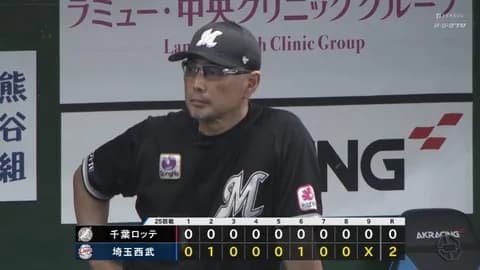 9月29日　西武２－０ロッテ　先発石川柊が6回途中2失点の力投も打線が得点奪えず…またも完封負けで3連敗