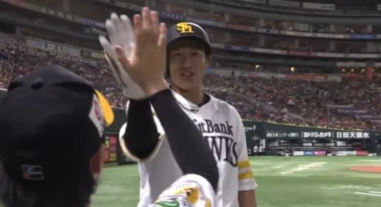 ギータ待望の一発!!柳田悠岐、今季第3号ソロホームラン!!