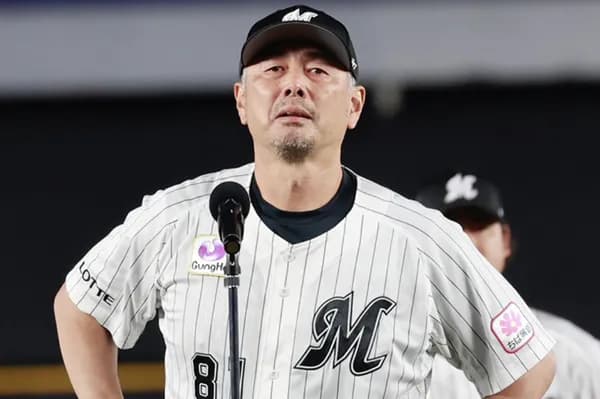 ロッテ吉井監督が涙...「嫌な思いをさせて申し訳ない」ファンに"謝罪"