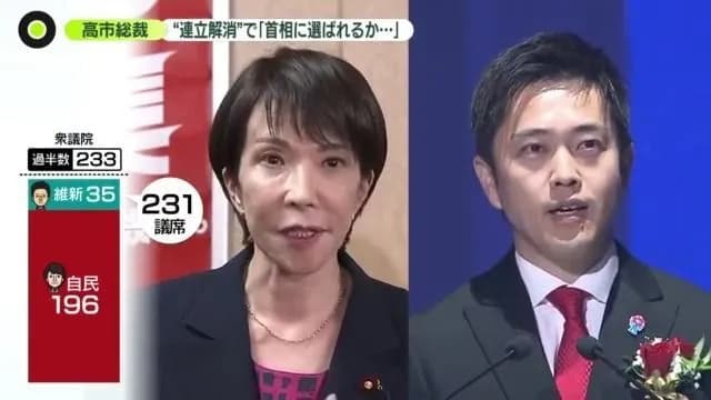 【悲報】高市さん、維新との連携模索も「私が総理になれるかわからないです」