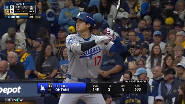 【悲報】大谷翔平さん、明確にポストシーズンに弱いことが判明する