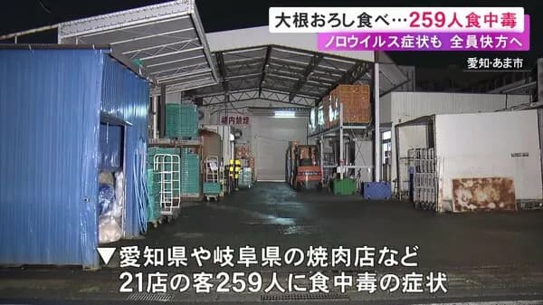 「大根おろし」で２５９人が食中毒