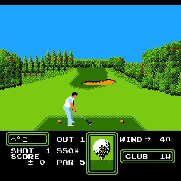 初めてやったゴルフゲーム