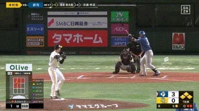 【パCSFinal3回戦】日本ハム、７回表２アウト満塁から郡司が走者一掃タイムリーツーベース！リードを６点に広げる！！！！！！！！！！！！！！！！！