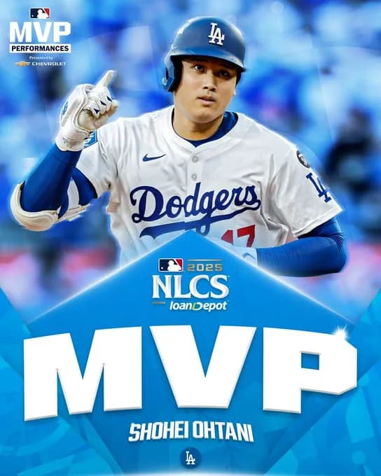 大谷翔平、ナ・リーグ優勝決定シリーズMVP！！！！！！！