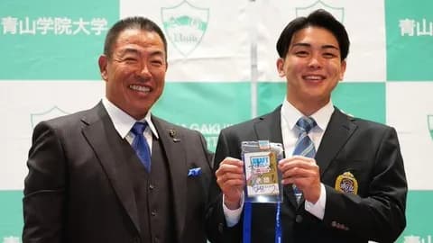 中日井上監督、ドラ1中西＆ドラ6花田と対面！