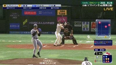 【日本シリーズ第2戦】ソフトバンクが１回裏に逆転！栗原が同点タイムリー！続く山川が勝ち越し２点タイムリーツーベース！！！！！！！！！！！！！！！！！！！！