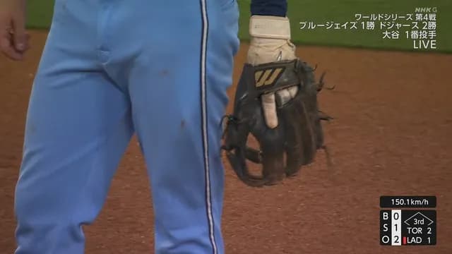 ブルージェイズ・クレメントのグローブ、日本の女性から購入した中古品ｗｗｗｗ