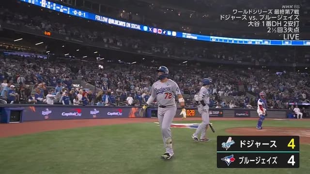 ドジャース、9回土壇場で同点ホームラン！ 顔面ブルージェイズｗｗｗｗｗｗｗｗｗｗ